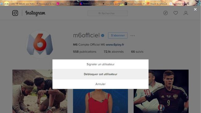 Debloquer quelquun sur instagram